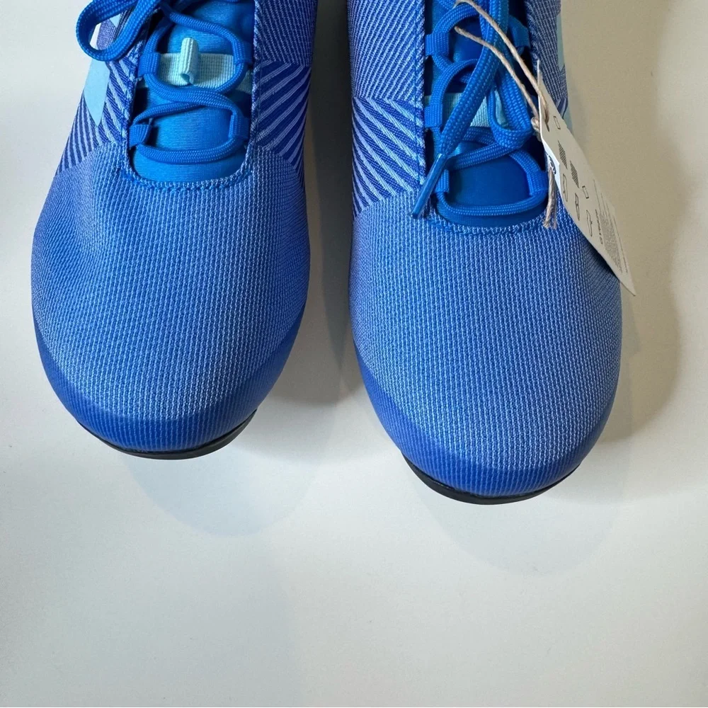 Adidas The Road Shoes Men's Size 9.5 women’s 10.5 Blue Rush Cycling Road Shoes